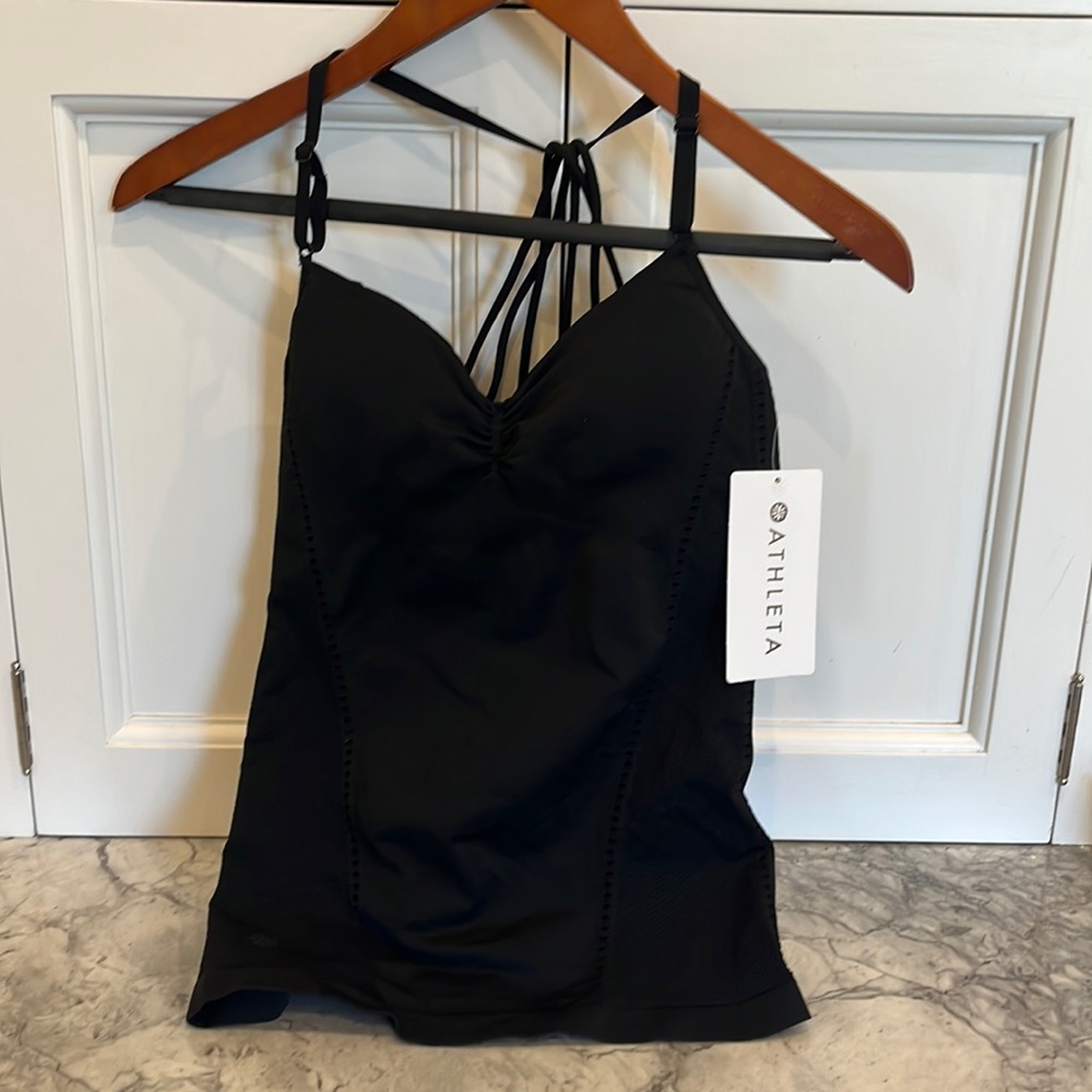 Athleta Black Strappy Tank Top